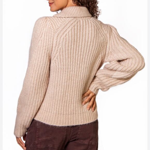 Ulla Johnson Matilde Turtleneck Sweater Creme Alpaca Blend Size Medium Sold Out - Picture 8 of 13